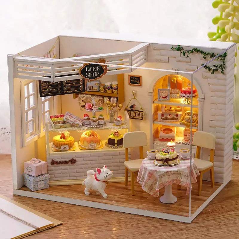  Kitten Doll House 3D Puzzle Wooden DIY Decor Kit -  ToylandEU™