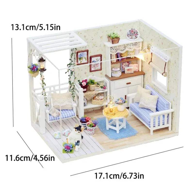  Kitten Doll House 3D Puzzle Wooden DIY Decor Kit -  ToylandEU™