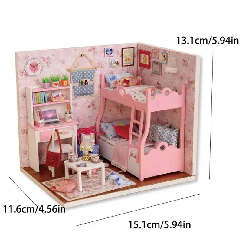  Kitten Doll House 3D Puzzle Wooden DIY Decor Kit -  ToylandEU™
