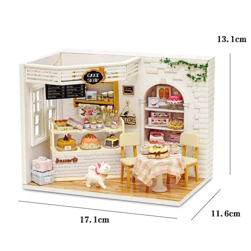  Kitten Doll House 3D Puzzle Wooden DIY Decor Kit -  ToylandEU™