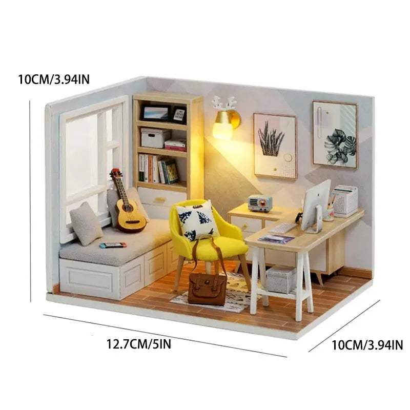  Kitten Doll House 3D Puzzle Wooden DIY Decor Kit -  ToylandEU™