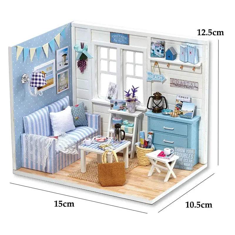  Kitten Doll House 3D Puzzle Wooden DIY Decor Kit -  ToylandEU™