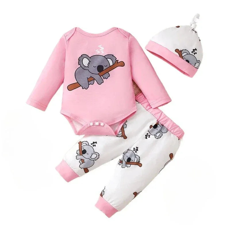 Koala Christmas 3 Piece Baby Set 0 To 18 Months Polyester Spandex Hat Top Pants - ToylandEU