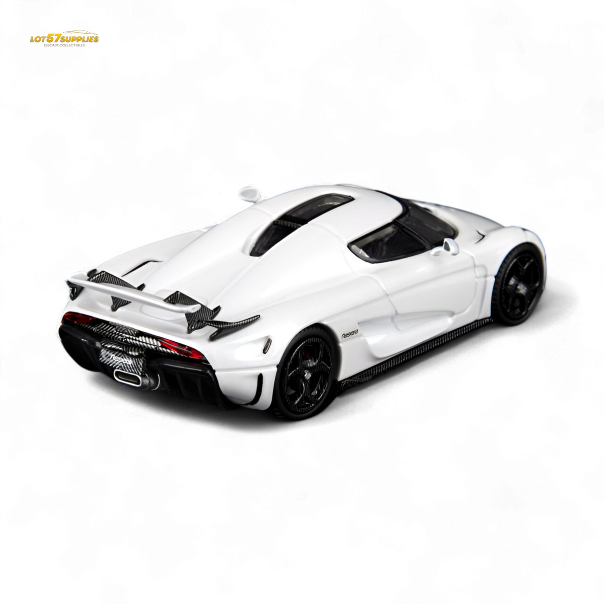 Koenigsegg Regera Diecast | 1:64 Scale Pearl White | Toylandeu™