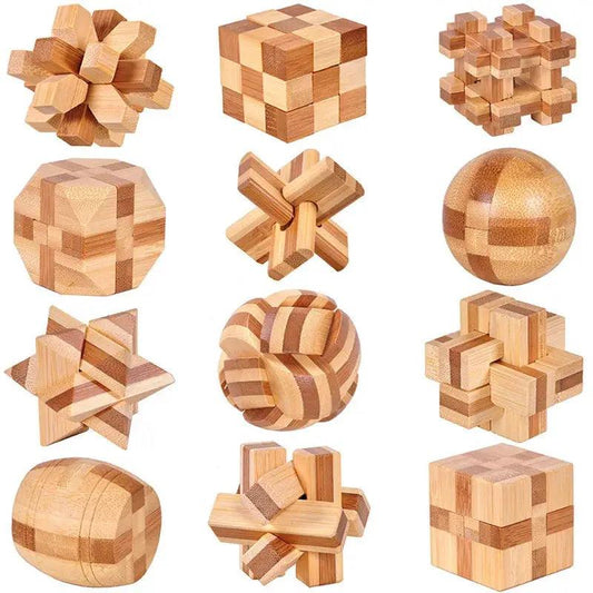  Kong Ming Lock Educational Wooden Puzzle For Kids -  ToylandEU™