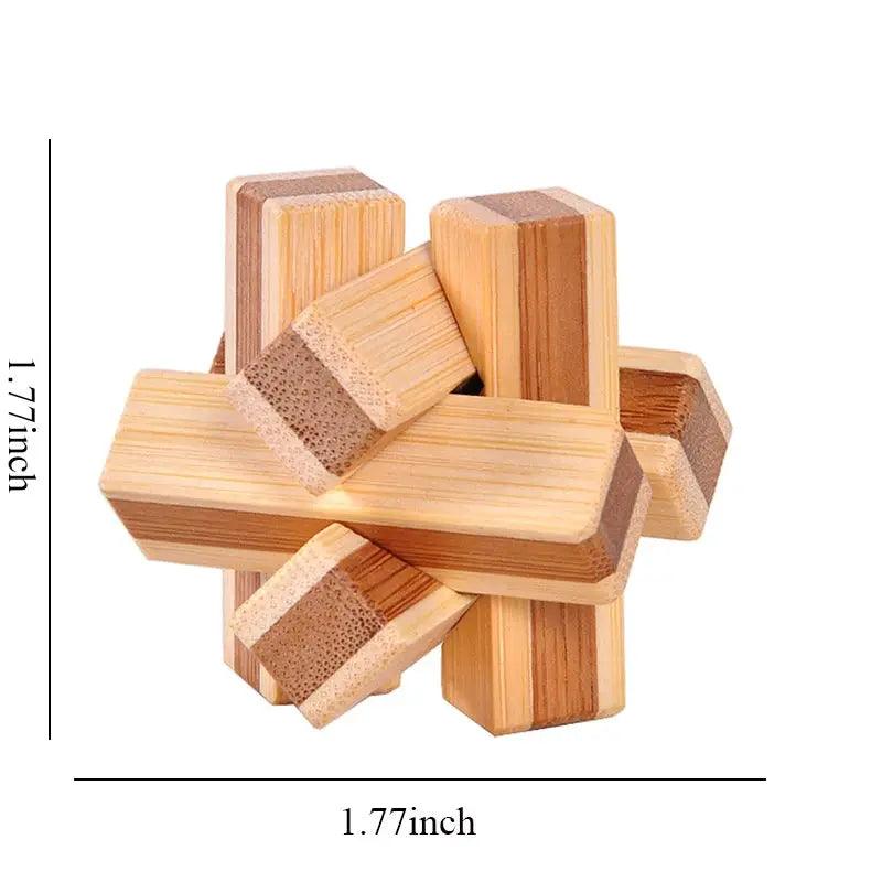  Kong Ming Lock Educational Wooden Puzzle For Kids -  ToylandEU™