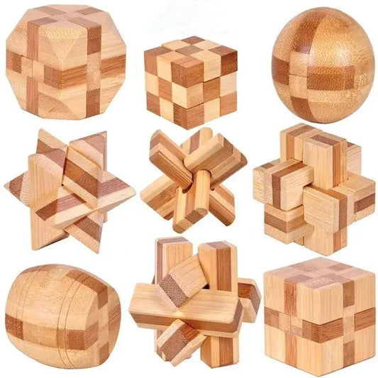  Kongming Lock Bamboo Puzzle 3D Brain Teaser Educational -  ToylandEU™