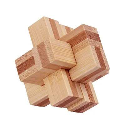 Kongming Lock Bamboo Puzzle 3D Brain Teaser Educational Gift - ToylandEU