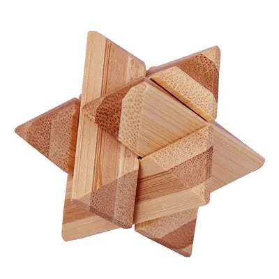 Kongming Lock Bamboo Puzzle 3D Brain Teaser Educational Gift - ToylandEU