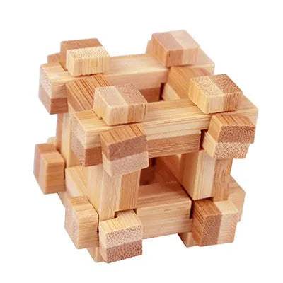 Kongming Lock Bamboo Puzzle 3D Brain Teaser Educational Gift - ToylandEU