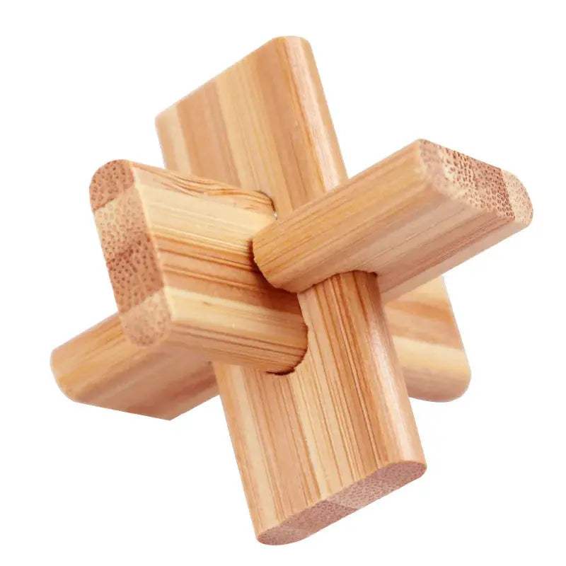 Kongming Lock Bamboo Puzzle 3D Brain Teaser Educational Gift - ToylandEU