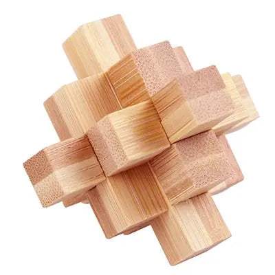 Kongming Lock Bamboo Puzzle 3D Brain Teaser Educational Gift - ToylandEU