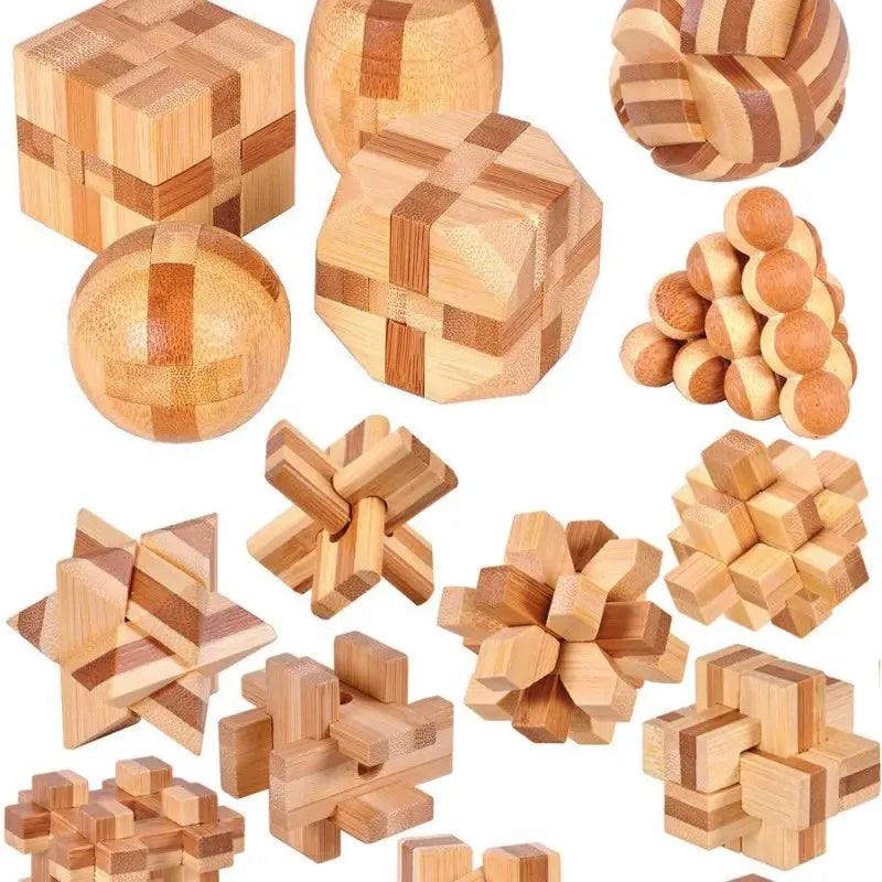  Kongming Lock Puzzle Wooden Brain Teaser Toy -  ToylandEU™