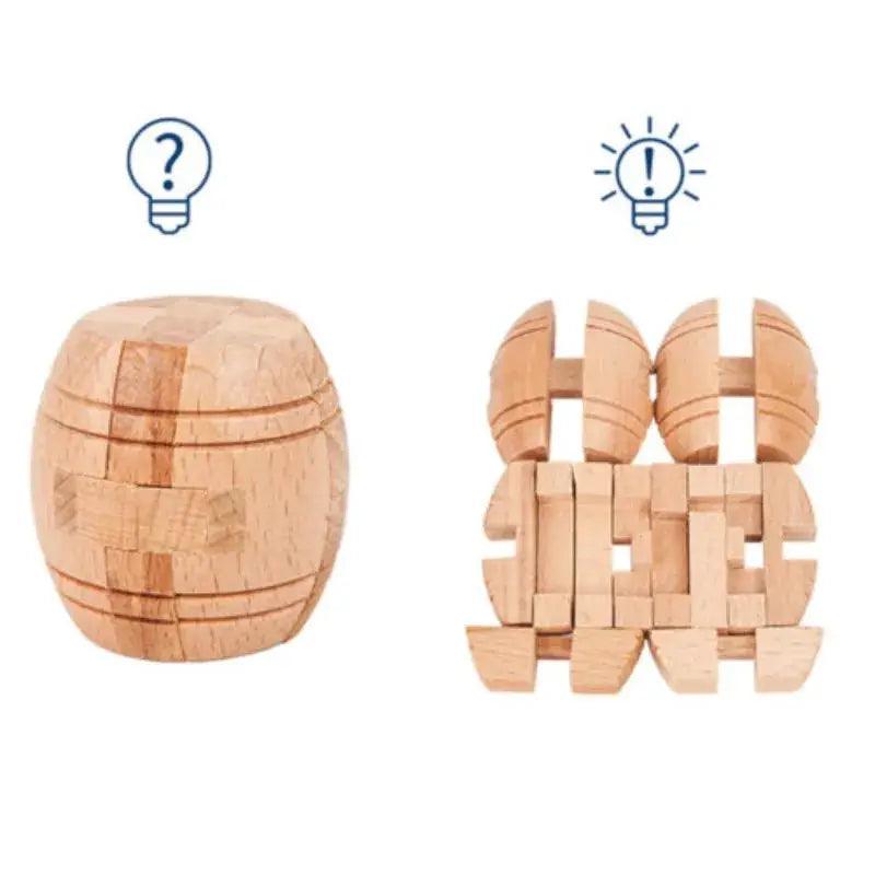  Kongming Lock Puzzle Wooden Brain Teaser Toy -  ToylandEU™