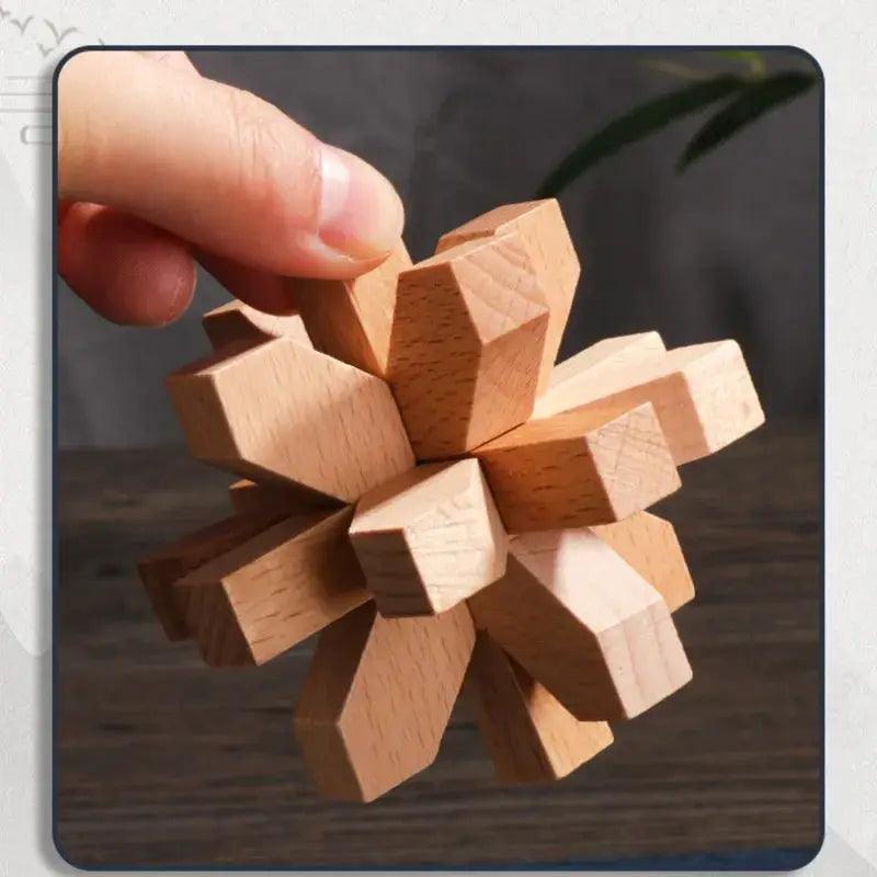  Kongming Lock Puzzle Wooden Brain Teaser Toy -  ToylandEU™