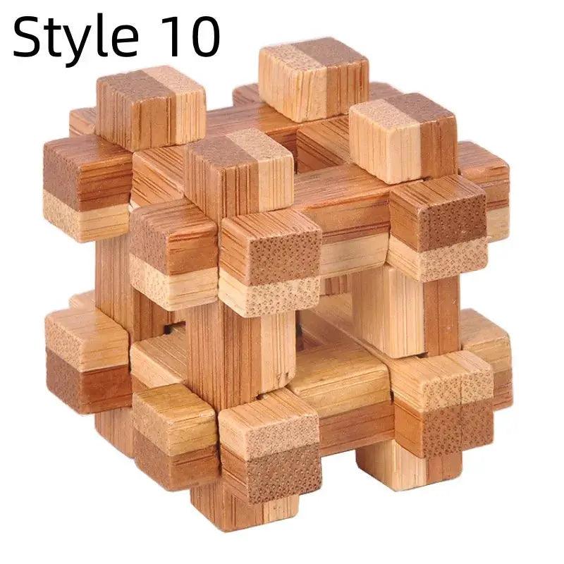  Kongming Lock Puzzle Wooden Brain Teaser Toy -  ToylandEU™