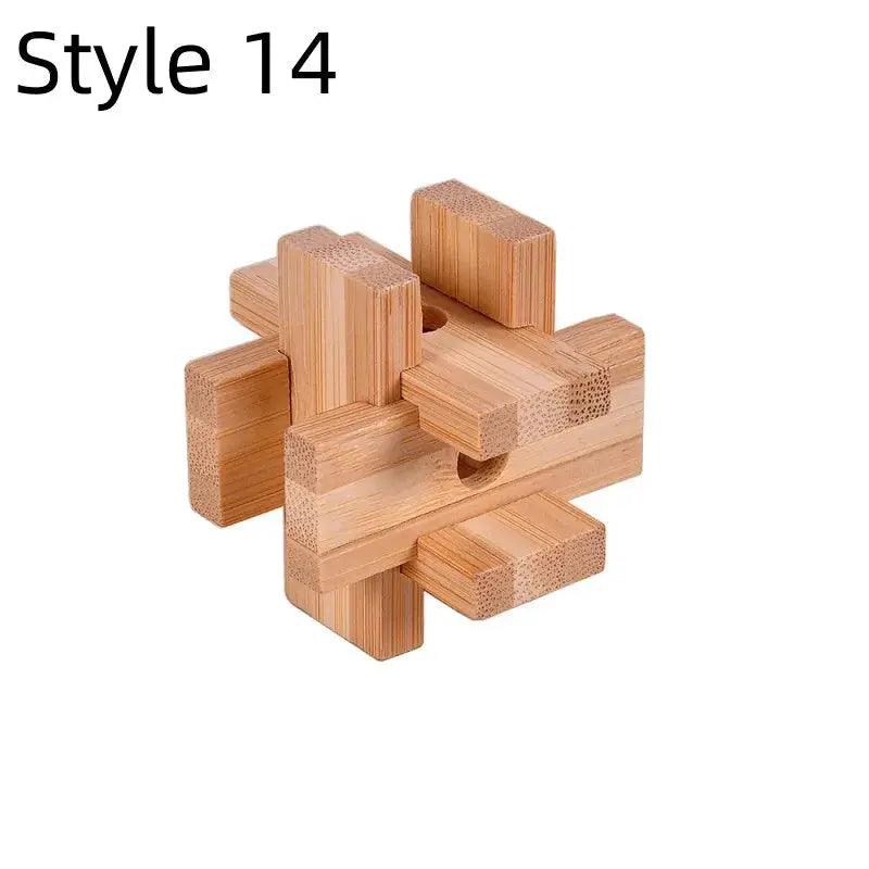  Kongming Lock Puzzle Wooden Brain Teaser Toy -  ToylandEU™