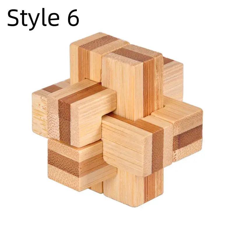  Kongming Lock Puzzle Wooden Brain Teaser Toy -  ToylandEU™