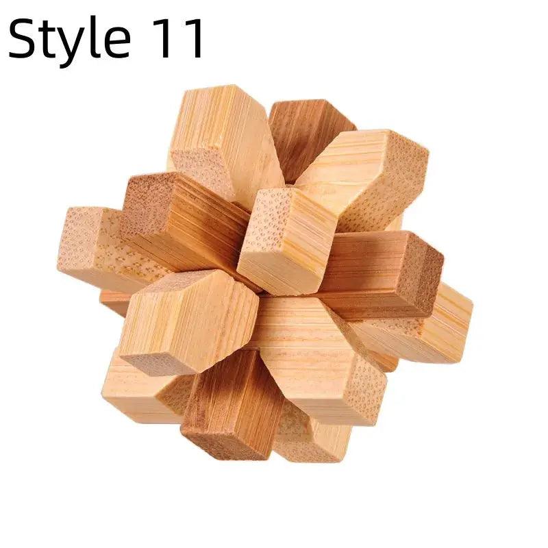  Kongming Lock Puzzle Wooden Brain Teaser Toy -  ToylandEU™