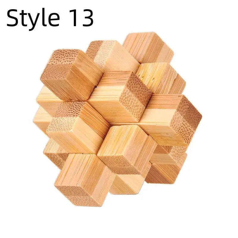  Kongming Lock Puzzle Wooden Brain Teaser Toy -  ToylandEU™