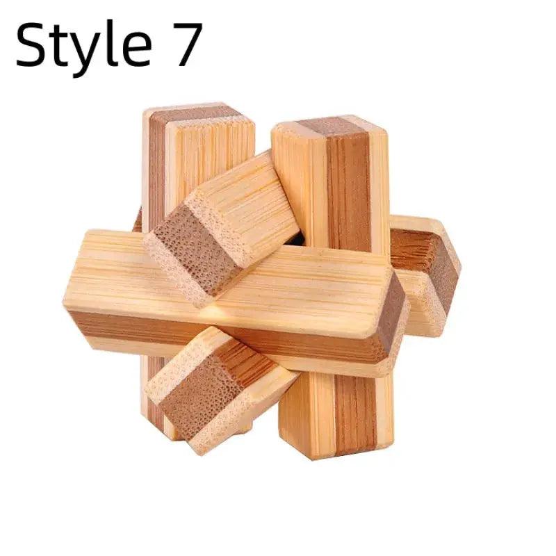  Kongming Lock Puzzle Wooden Brain Teaser Toy -  ToylandEU™