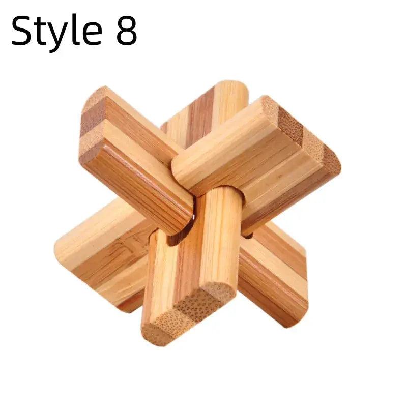  Kongming Lock Puzzle Wooden Brain Teaser Toy -  ToylandEU™