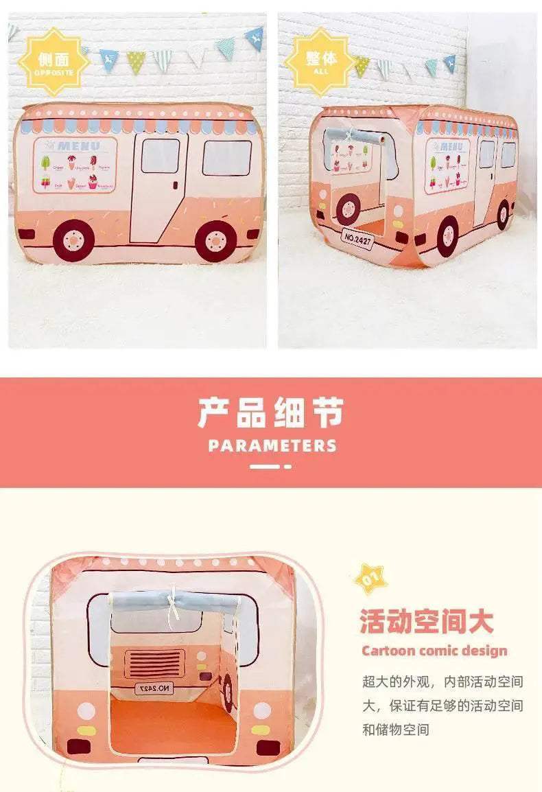 Korean Portable Foldable Play Tent Travel Folding Tent - ToylandEU