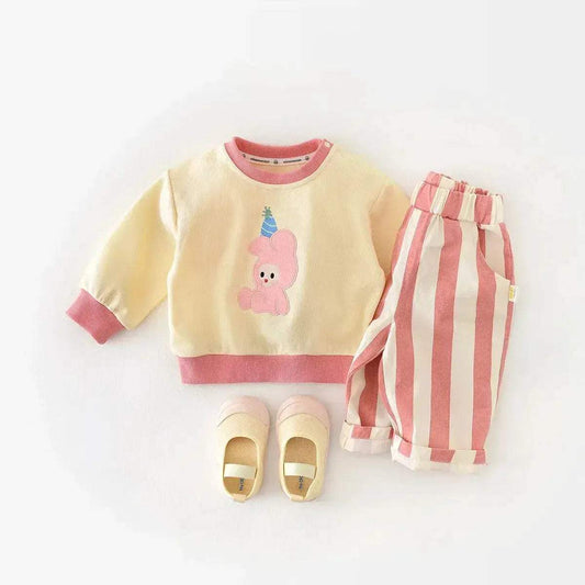  Korean Style High Waist Kids Stripe Pants Elastic -  ToylandEU™