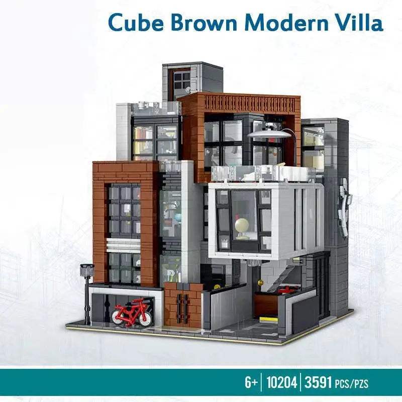 Korean Style Villa Building Blocks Set For Modular City Model - ToylandEU
