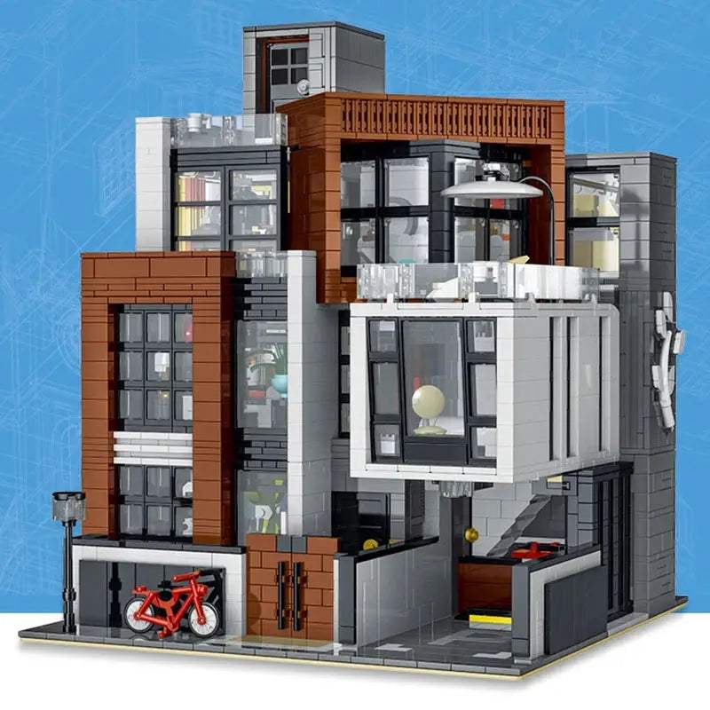 Korean Style Villa Building Blocks Set For Modular City Model - ToylandEU