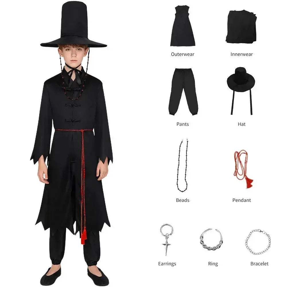 Kpop Anime Cosplay Set For Boys With Trench Coat Ensemble - ToylandEU