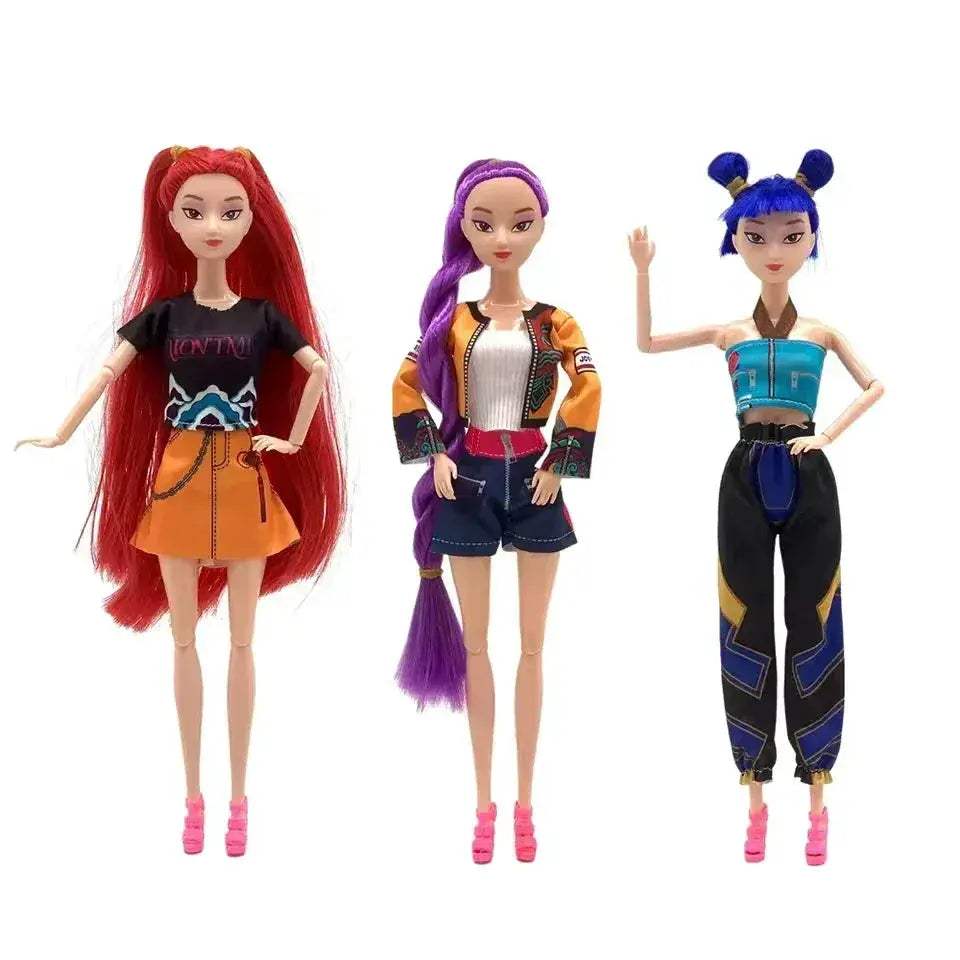 Kpop Anime Figure Action Set Rumi Mira Zoey Collectible - ToylandEU