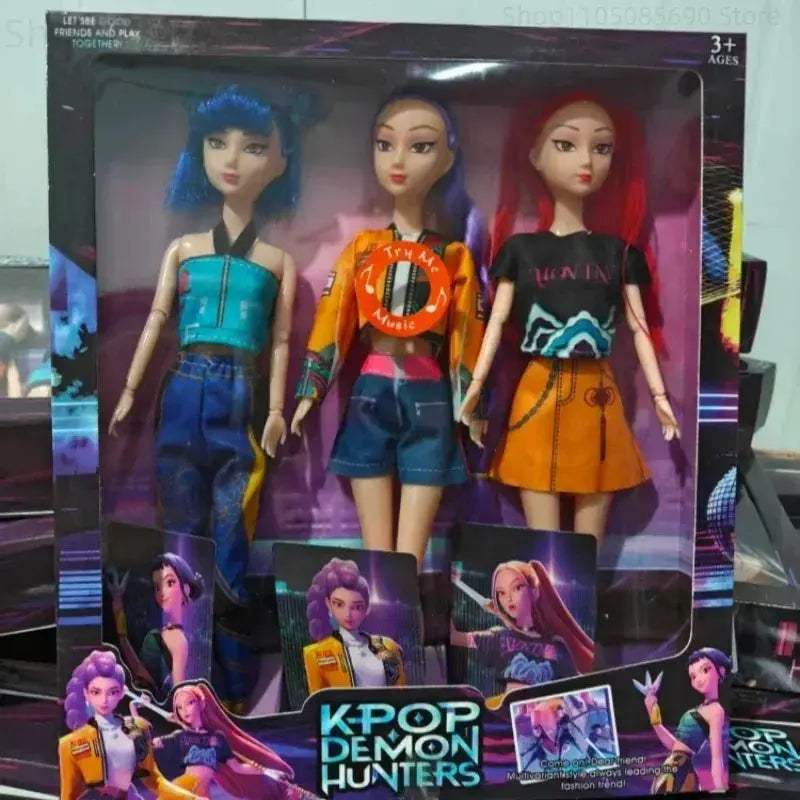 Kpop Anime Figure Action Set Rumi Mira Zoey Collectible - ToylandEU