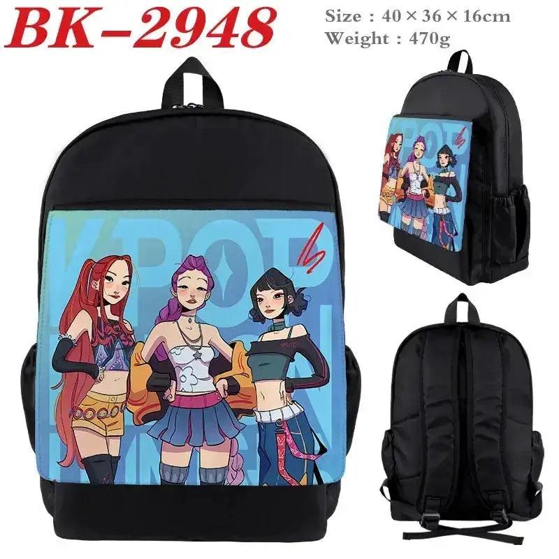  Kpop Backpack Durable Nylon Cartoon Print For Students -  ToylandEU™
