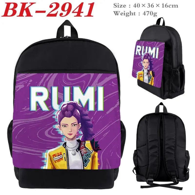 Kpop Backpack Nylon Cartoon Print Figures For Students - ToylandEU