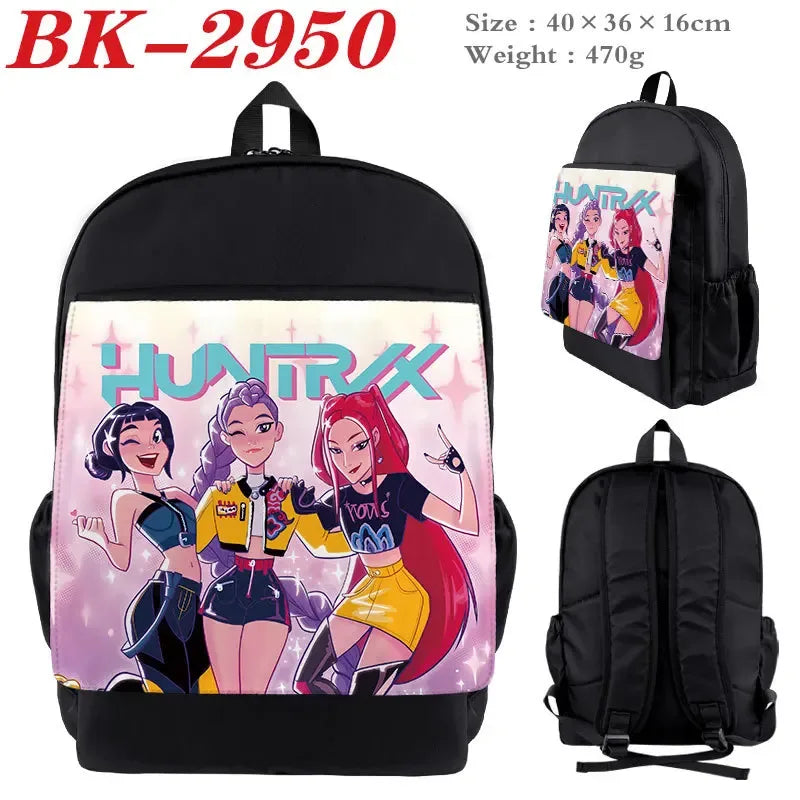 Kpop Backpack Nylon Cartoon Print Figures For Students - ToylandEU