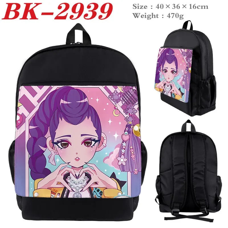 Kpop Backpack Nylon Cartoon Print Figures For Students - ToylandEU