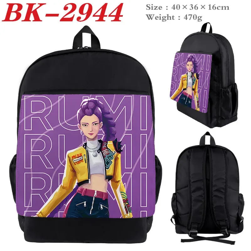 Kpop Backpack Nylon Cartoon Print Figures For Students - ToylandEU