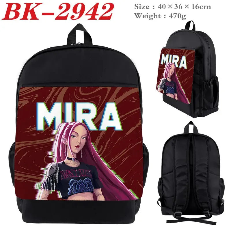 Kpop Backpack Nylon Cartoon Print Figures For Students - ToylandEU