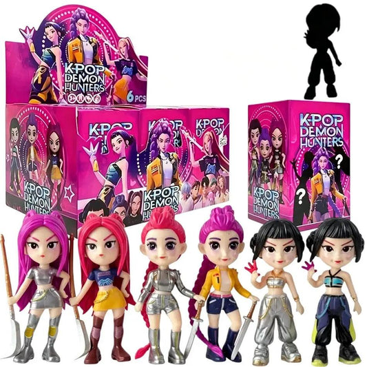  Kpop Demon Hunter Chibi Figure Set With Weapons -  ToylandEU™