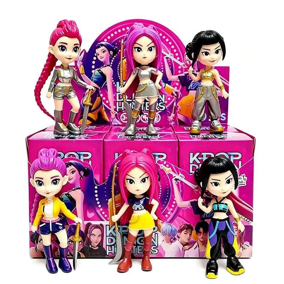  Kpop Demon Hunter Chibi Figure Set With Weapons -  ToylandEU™
