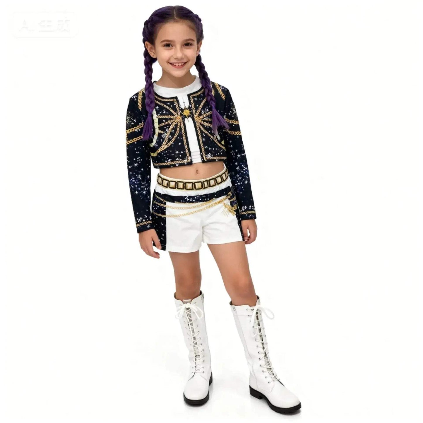 Kpop Demon Hunter Cosplay Costume For Girls With Sparkly Outfit - ToylandEU