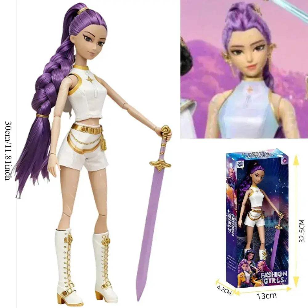 Kpop Demon Hunters Action Figure Dolls 3 Pack Collectible - ToylandEU