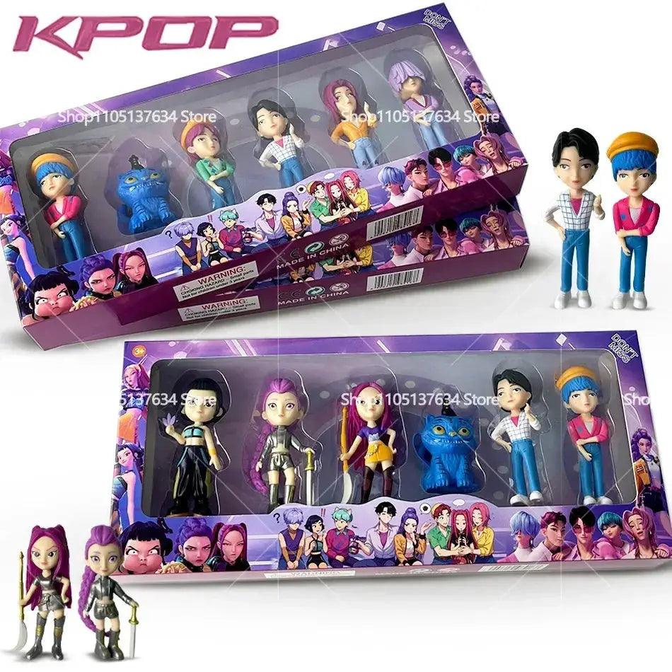  Kpop Demon Hunters Action Figures 6 Piece Gift Set CE -  ToylandEU™