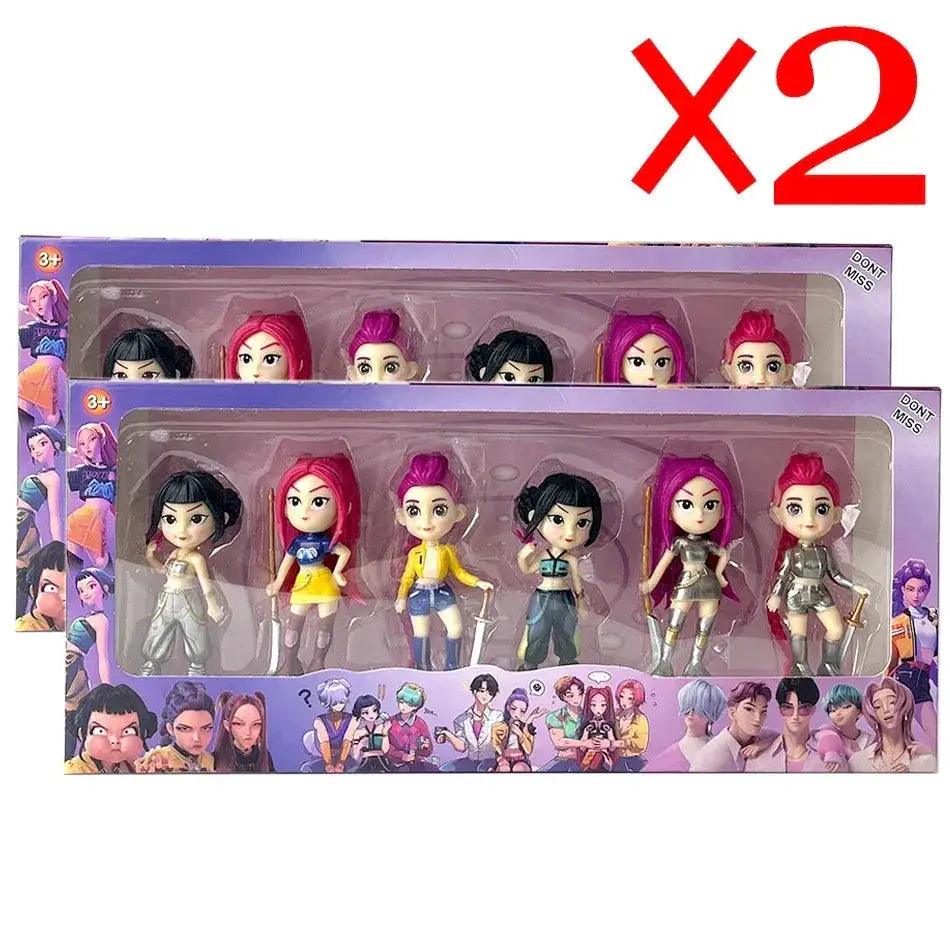  Kpop Demon Hunters Action Figures 6 Piece Gift Set CE -  ToylandEU™