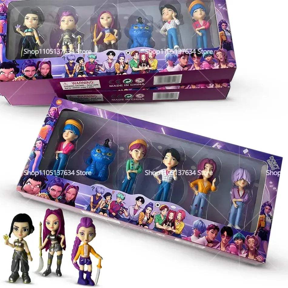 Kpop Demon Hunters Action Figures 6 Piece Gift Set - ToylandEU