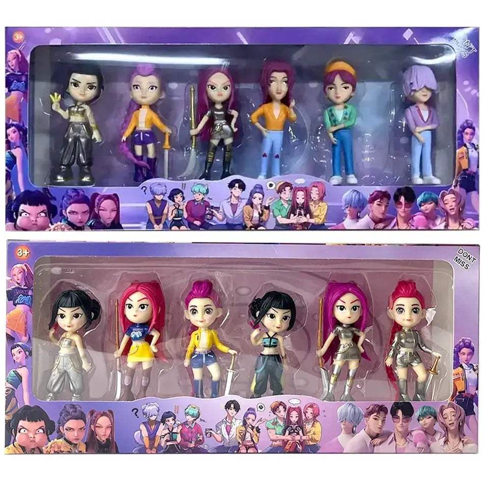 Kpop Demon Hunters Action Figures 6 Piece Gift Set - ToylandEU
