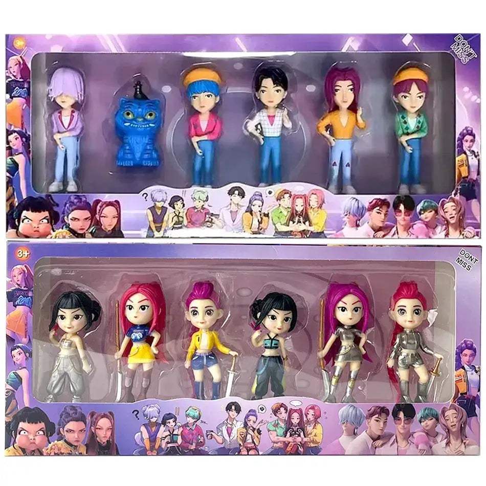 Kpop Demon Hunters Action Figures 6 Piece Gift Set - ToylandEU