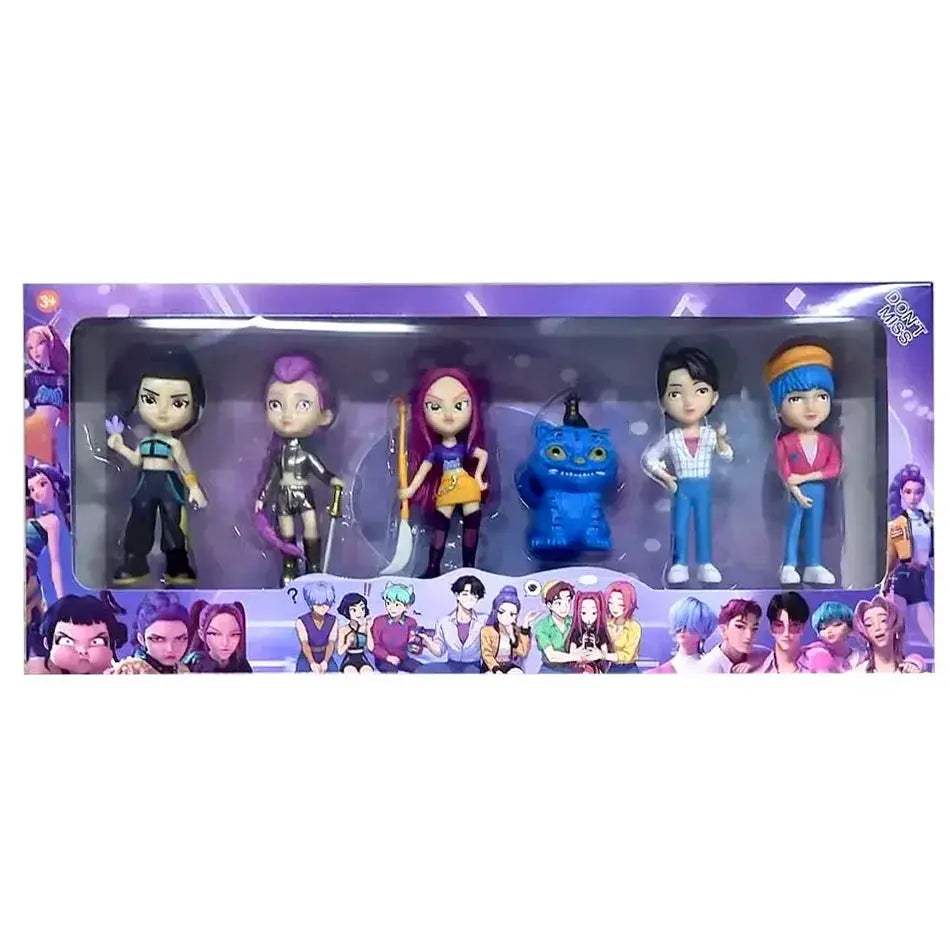 Kpop Demon Hunters Action Figures 6 Piece Gift Set - ToylandEU