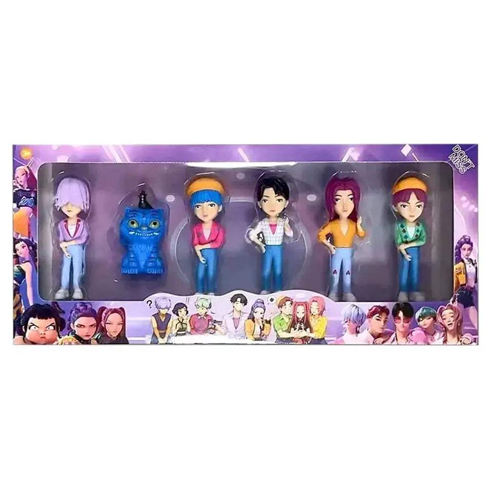 Kpop Demon Hunters Action Figures 6 Piece Gift Set - ToylandEU